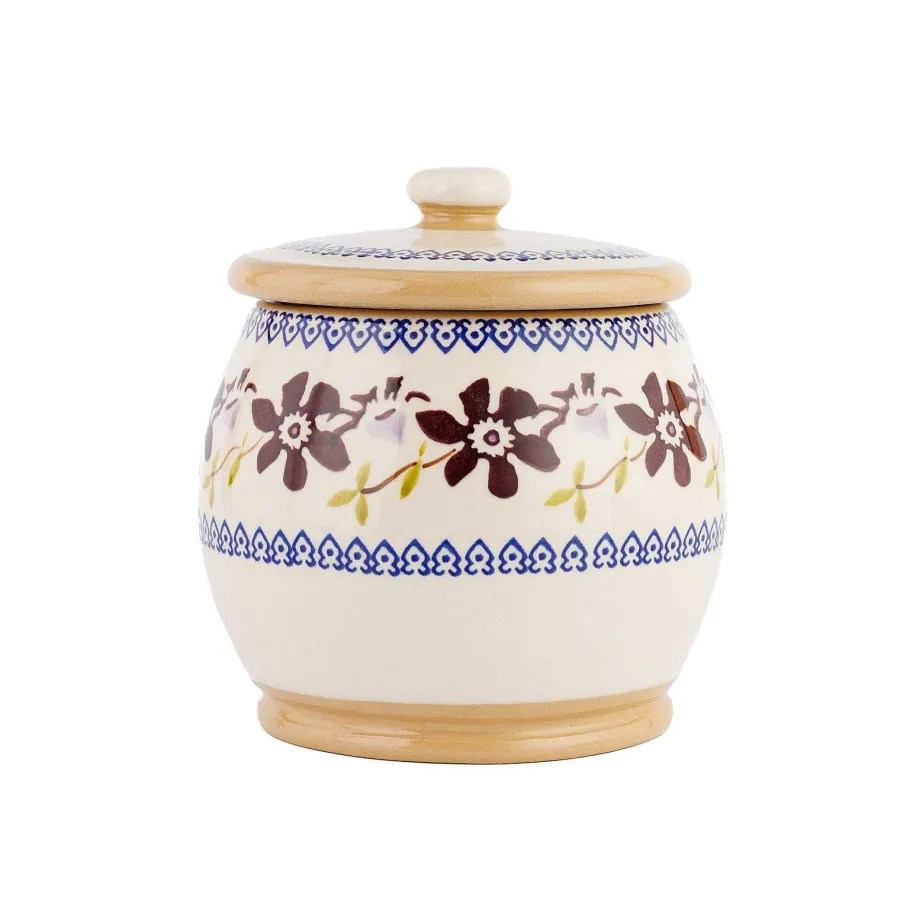 Mother'S Day<Nicholas Mosse Small Round Lidded Jar Clematis