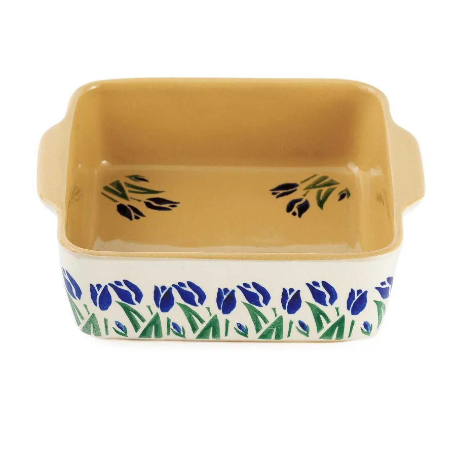 Easter<Nicholas Mosse Small Square Oven Dish Blue Blooms