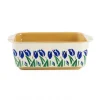 New In<Nicholas Mosse Small Square Oven Dish Blue Blooms