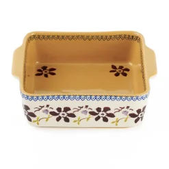New In<Nicholas Mosse Small Square Oven Dish Clematis