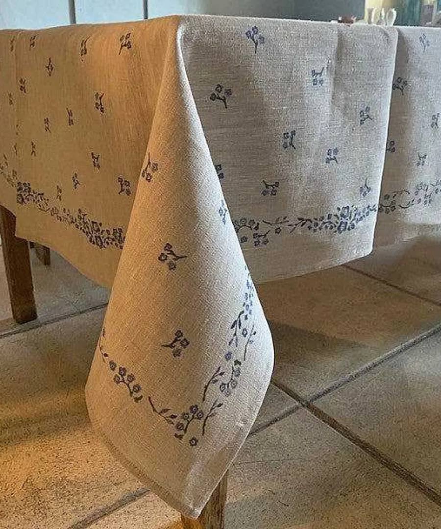 Hostess Gifts<Nicholas Mosse Tablecloth Forget Me Not Linen 55 X 99