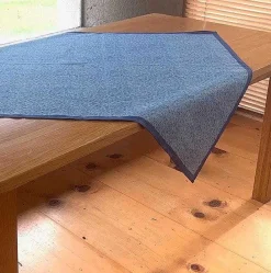 Lawn<Nicholas Mosse Tablecloth Square Lawn Light Blue 40"