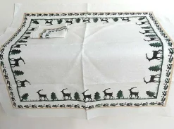 Reindeer<Nicholas Mosse Tablecloth Square Reindeer Linen 40"