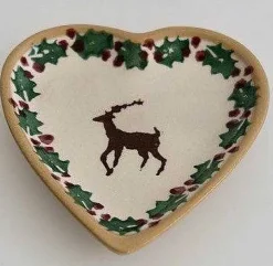 Plates<Nicholas Mosse Tiny Heart Plate Reindeer