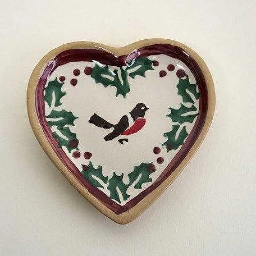 Plates<Nicholas Mosse Tiny Heart Plate Winter Robin